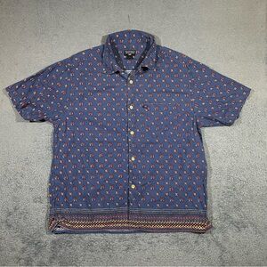 Vintage Ralph Lauren Polo Jeans Co Shirt Mens Large Short Sleeve Button #1665